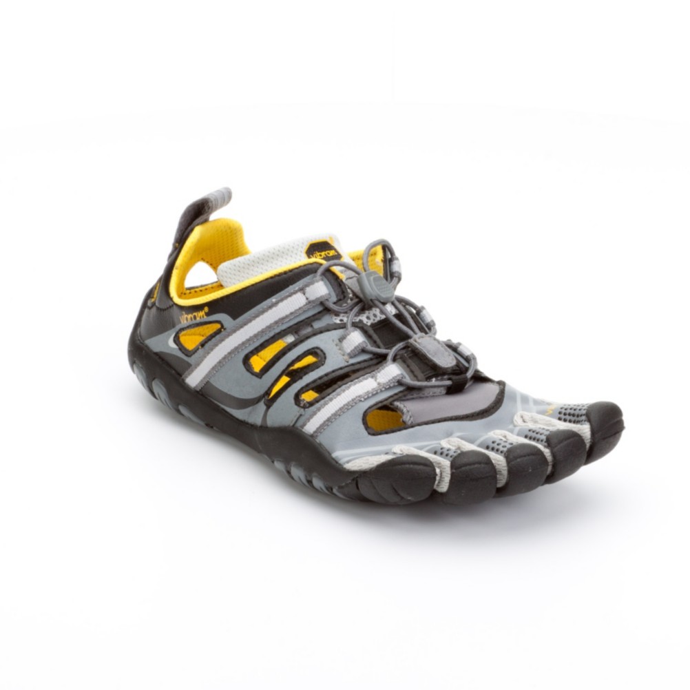 Vibram FiveFingers Treksport Sandal Womens Athletic Shoes, Grey-Light Grey-Black, swatch