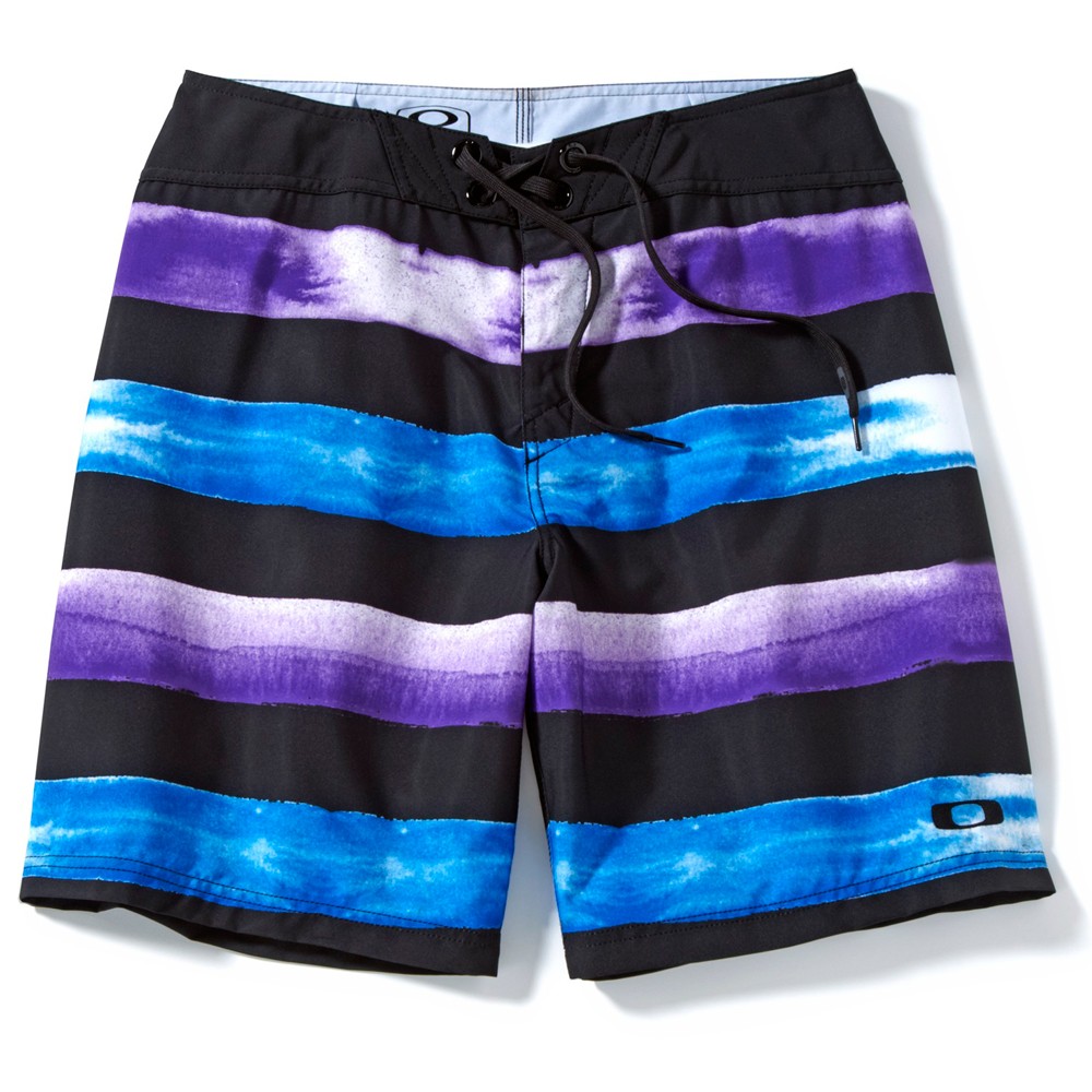 Oakley Crashing Wave Board Shorts, Jet Black, swatch