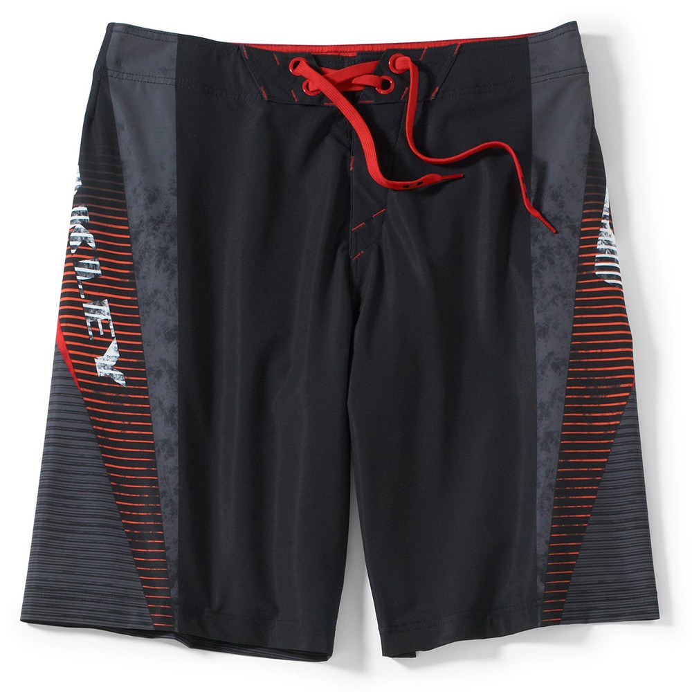 Oakley Gnarly Wave Board Shorts, Jet Black, swatch