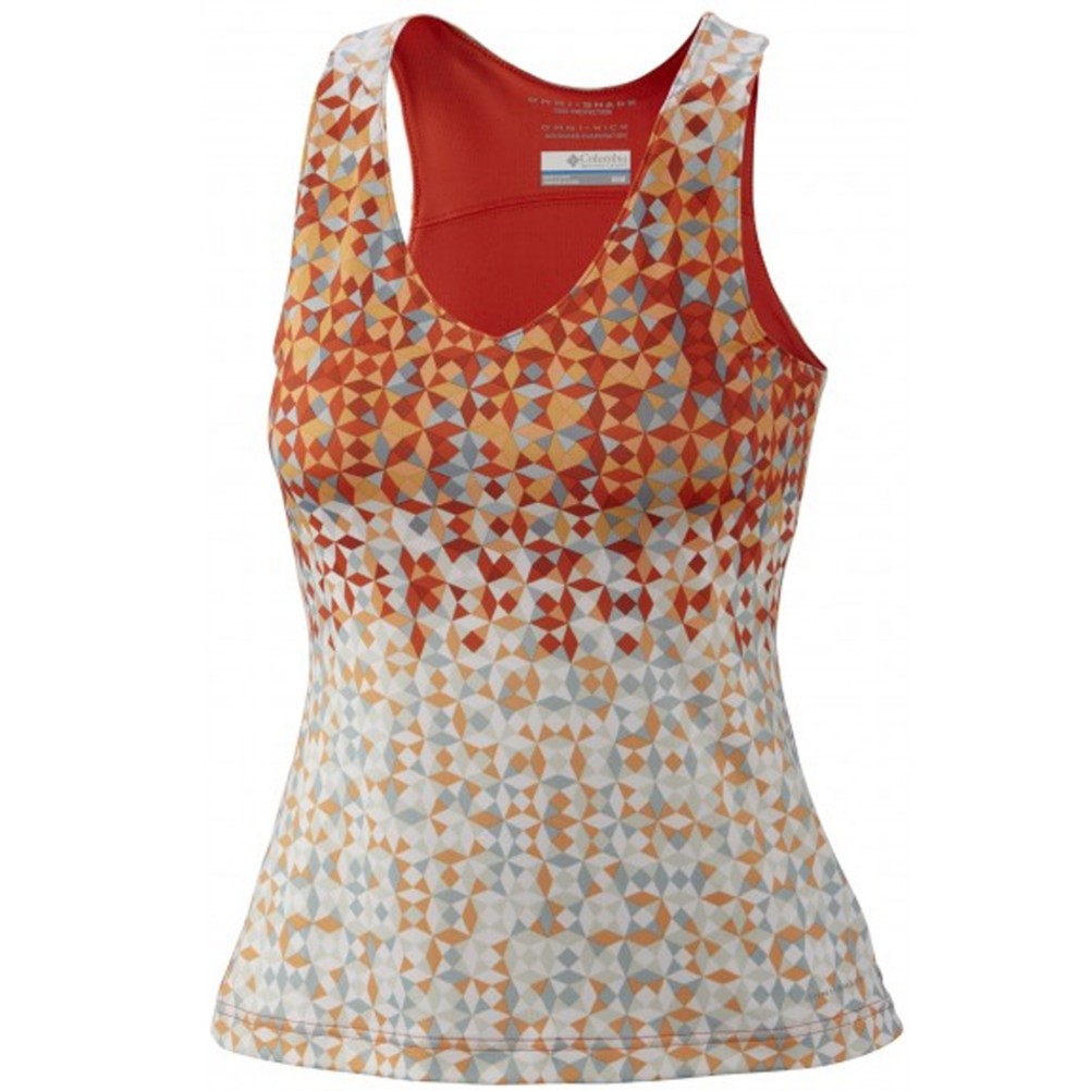 Columbia Siren Splash II Tank Womens T-Shirt, Zing Ombre Prism Print, swatch