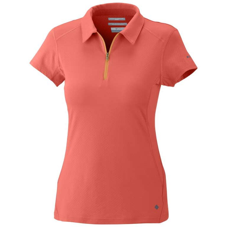 Columbia Freeze Degree S/S Polo Womens Shirt, Zing, swatch