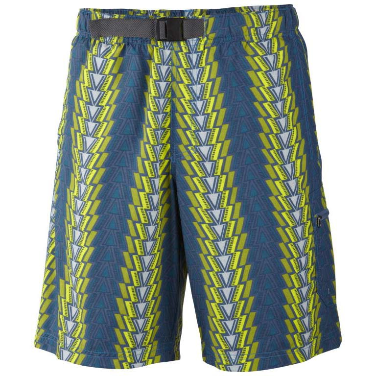Columbia Palmerston Peak Printed Mens Bathing Suit, Hyper Blue Aztec, swatch