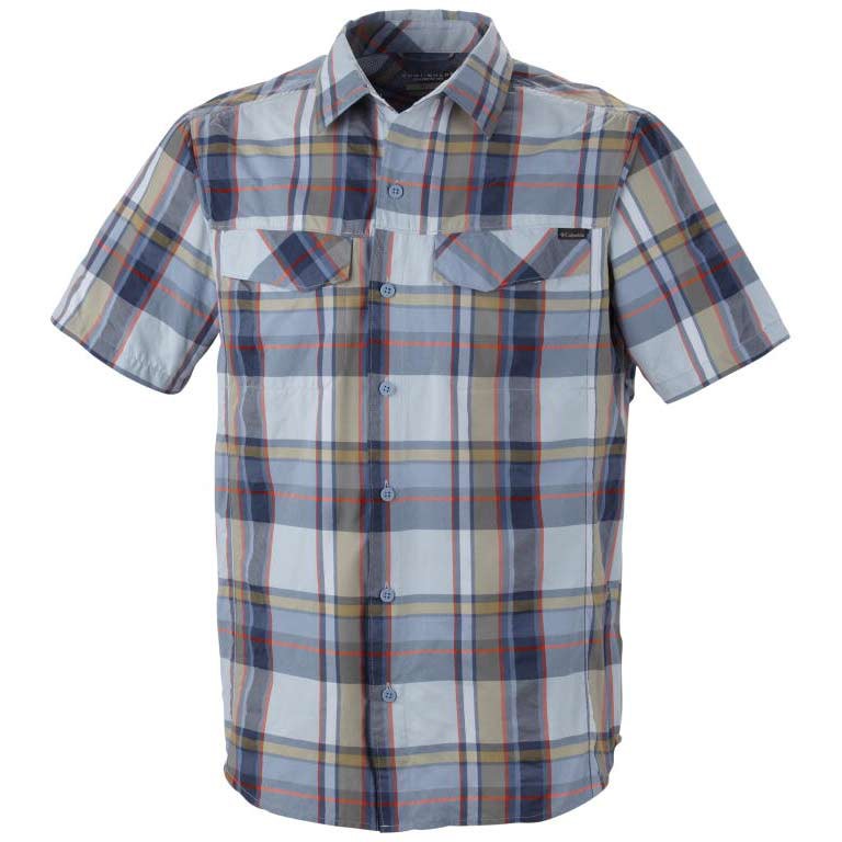 Columbia Silver Ridge Multi Plaid S/S Shirt, Mountain Large Plaid, swatch