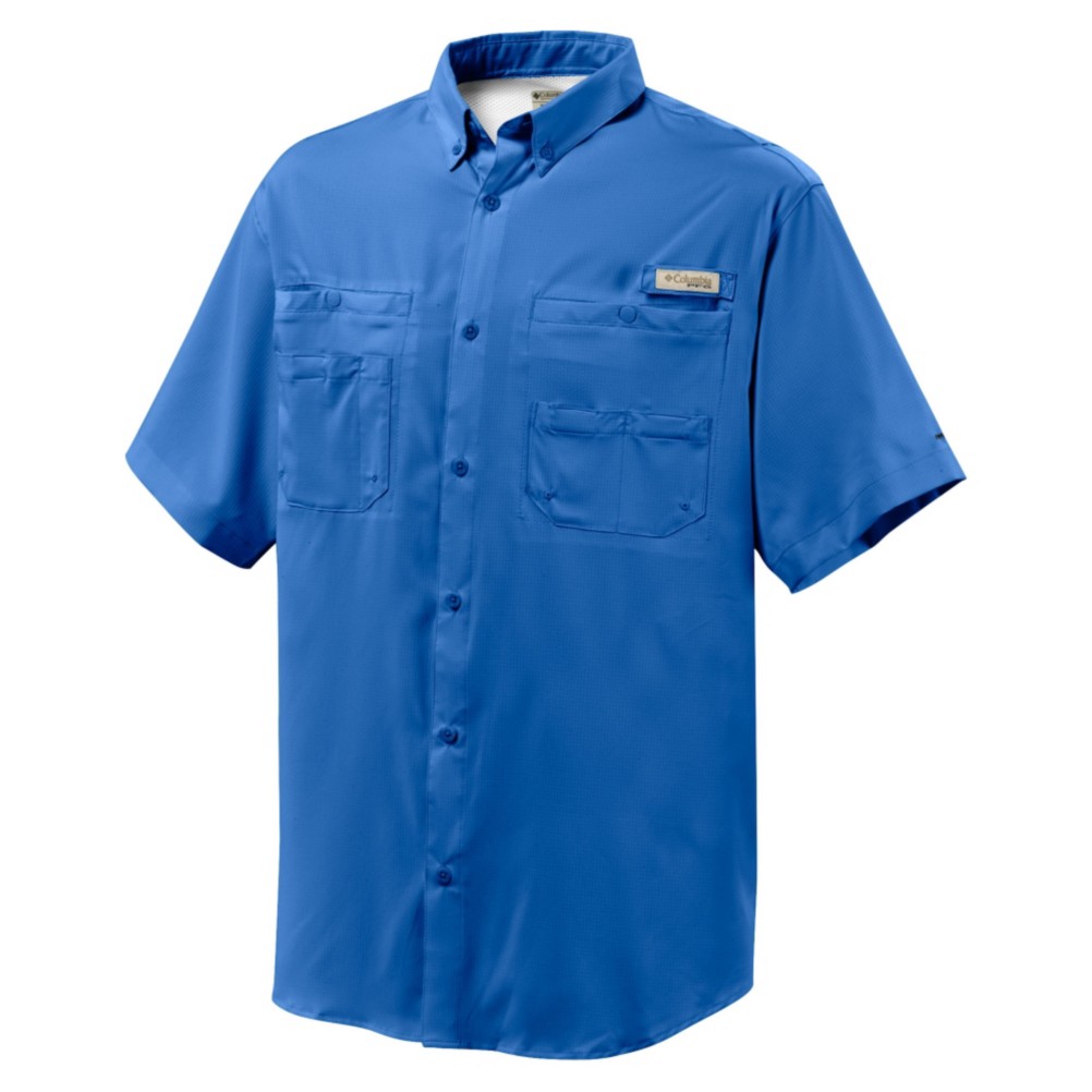 Columbia Tamiami II S/S Shirt, Vivid Blue, swatch
