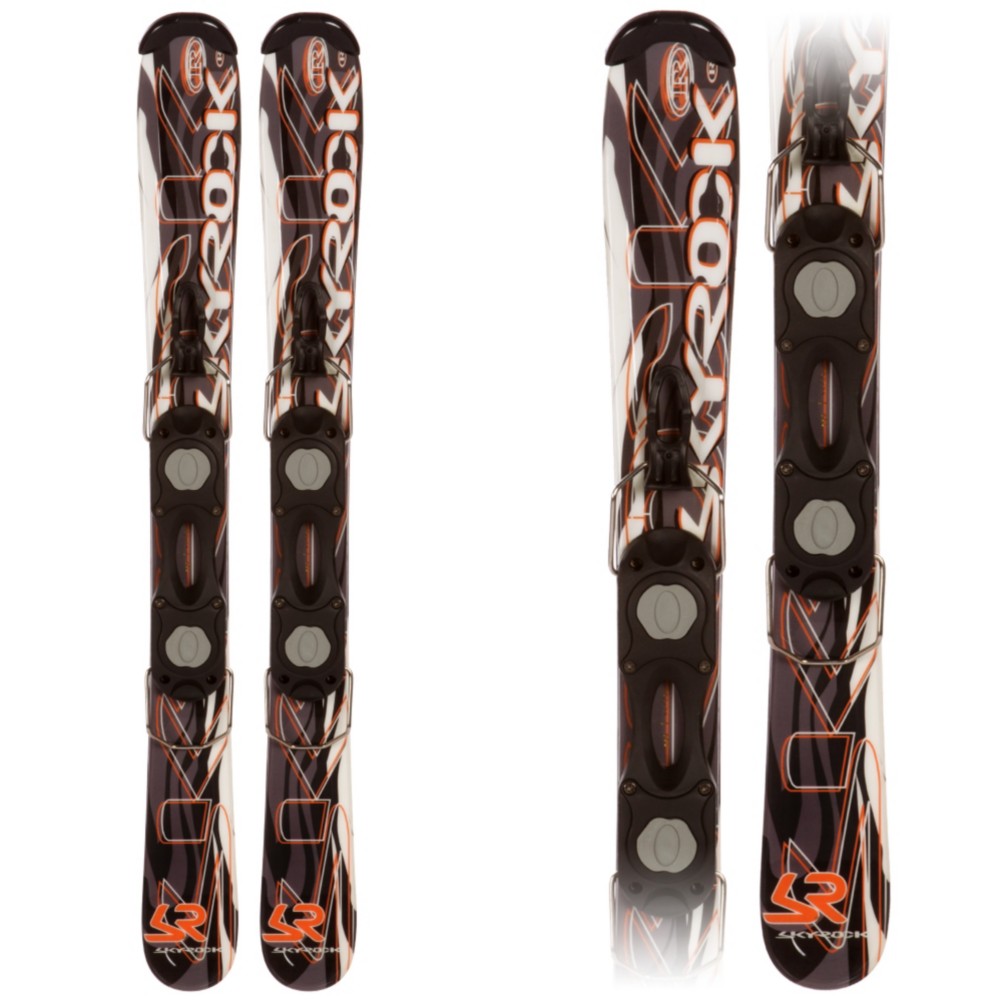 Sky Rock 99 Line Ski Boards, Black-White-Orange, medium