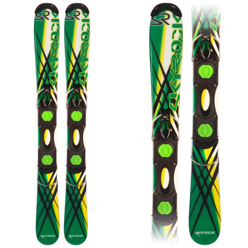 Sky Rock Razor Ski Boards, Green-Yellow-White, swatch