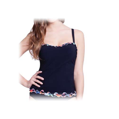 Profile by Gottex Pixel Scoop Neck Bathing Suit Top, , medium