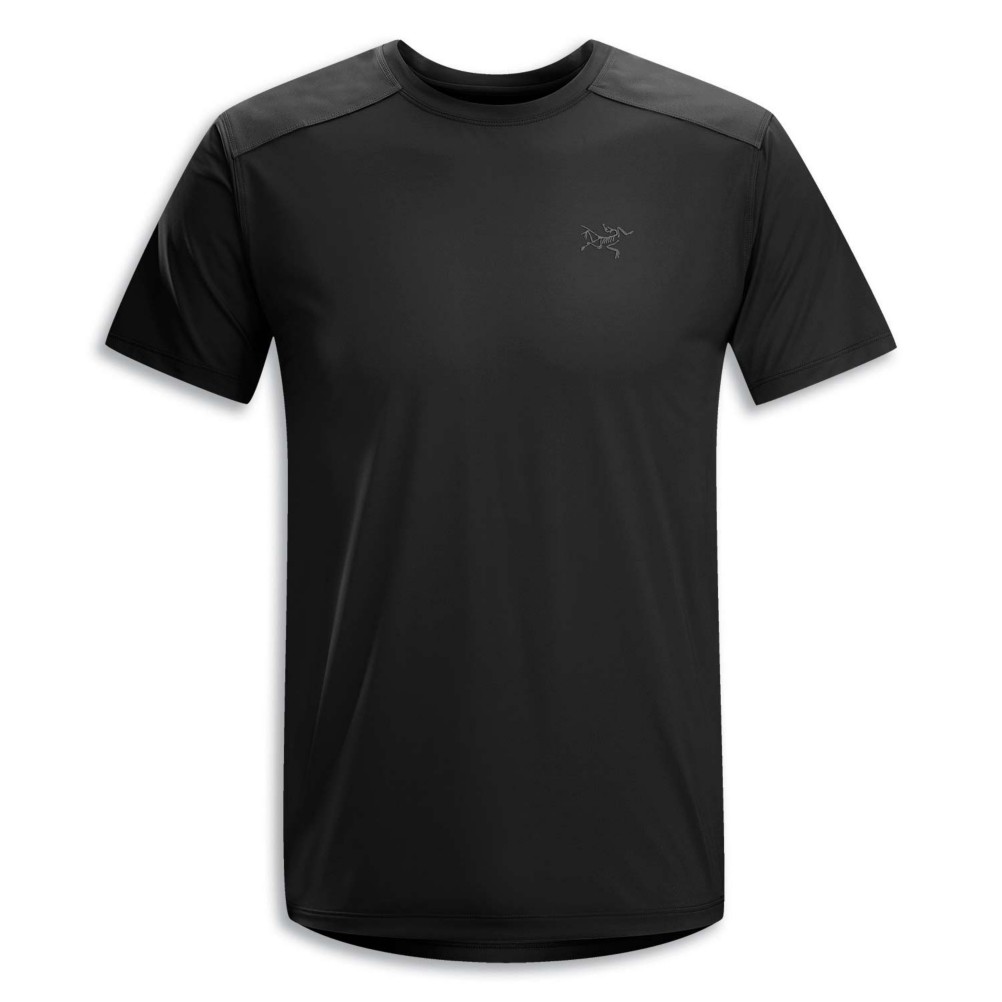 Arc'teryx Ether Comp Crew S/S T-Shirt, Black, swatch