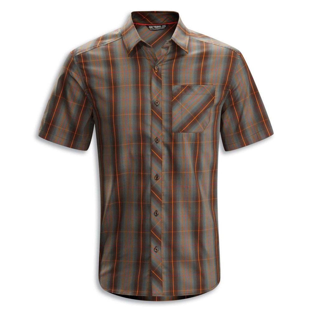 Arc'teryx Pathline S/S Shirt, Black Buck, medium