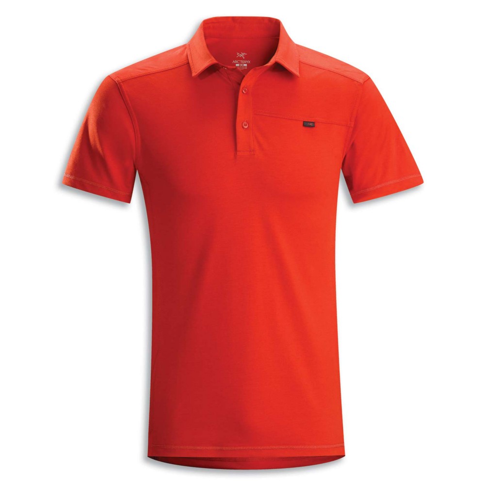Arc'teryx Captive Polo S/S Shirt, Cinnabar, swatch