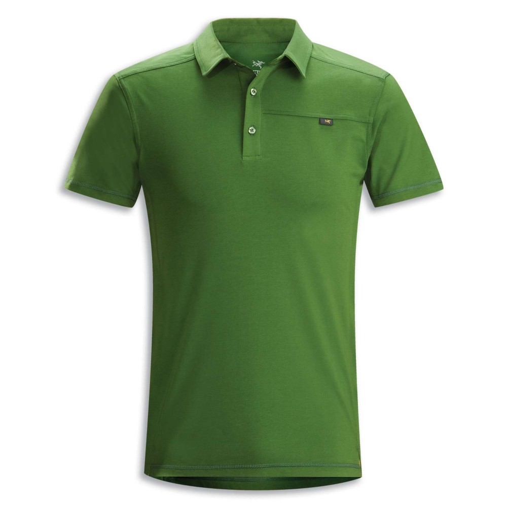 Arc'teryx Captive Polo S/S Shirt, Stone Pine, medium