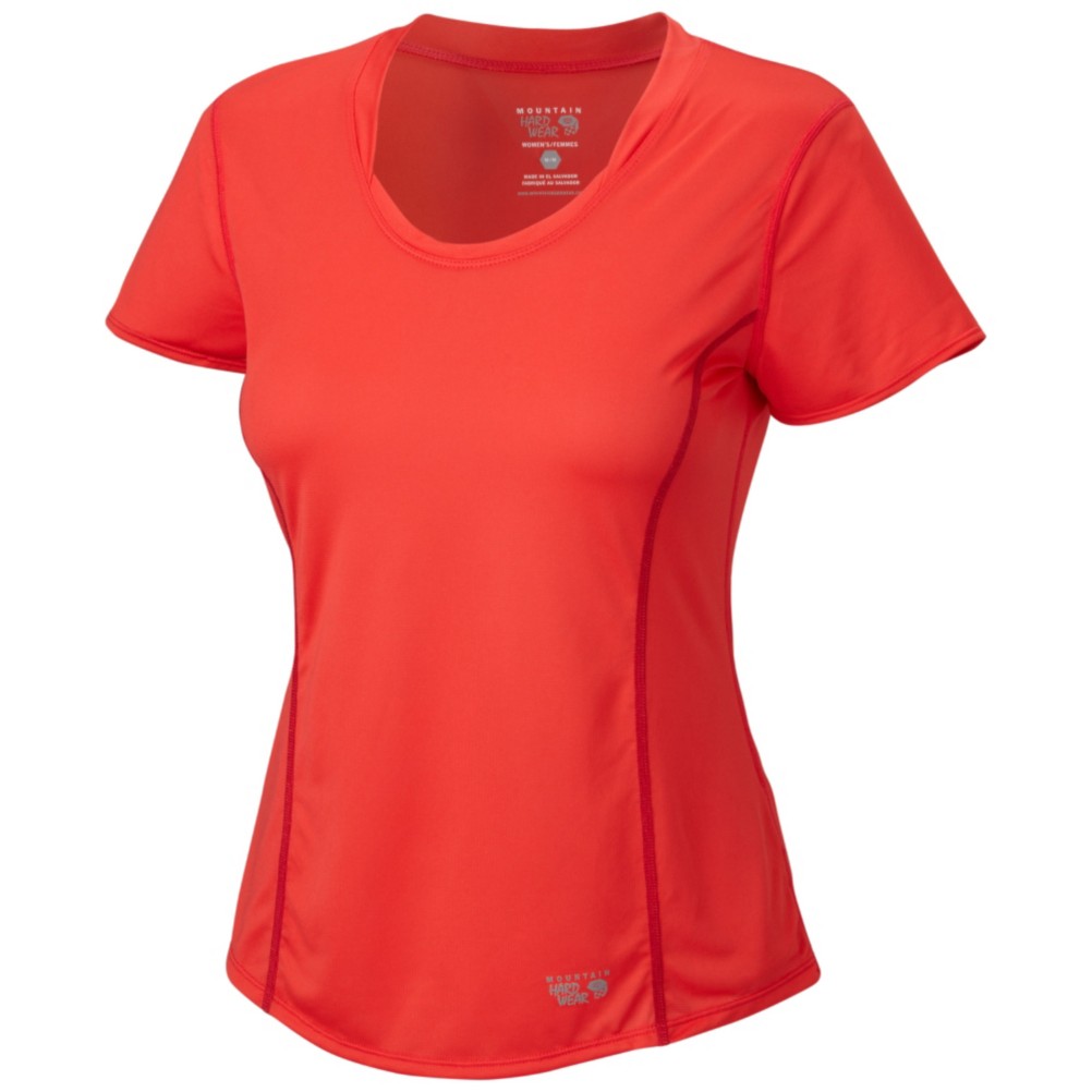 Mountain Hardwear Wicked Lite Short Sleeve Womens T-Shirt, Red Hibiscus, swatch