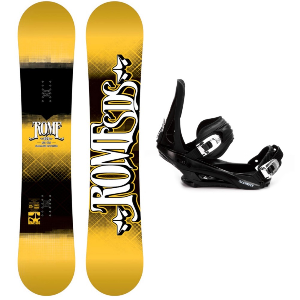 Rome Garage Rocker Snowboard and Binding Package 2013, 152cm, medium