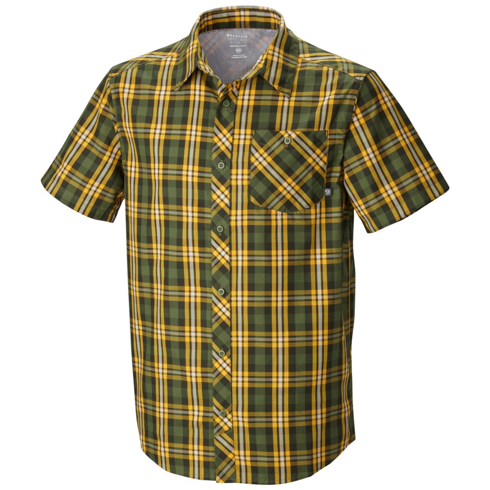 Mountain Hardwear Hibbard Short Sleeve Shirt, Stone Green, swatch