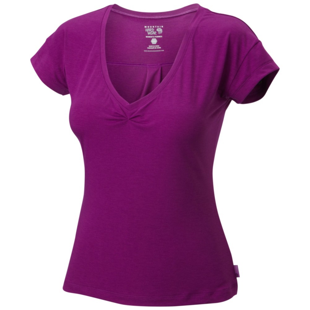 Mountain Hardwear Luciana Short Sleeve Womens T-Shirt, Plum, swatch