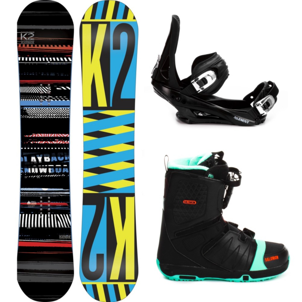 K2 Playback Complete Snowboard Package 2013, 155cm, swatch