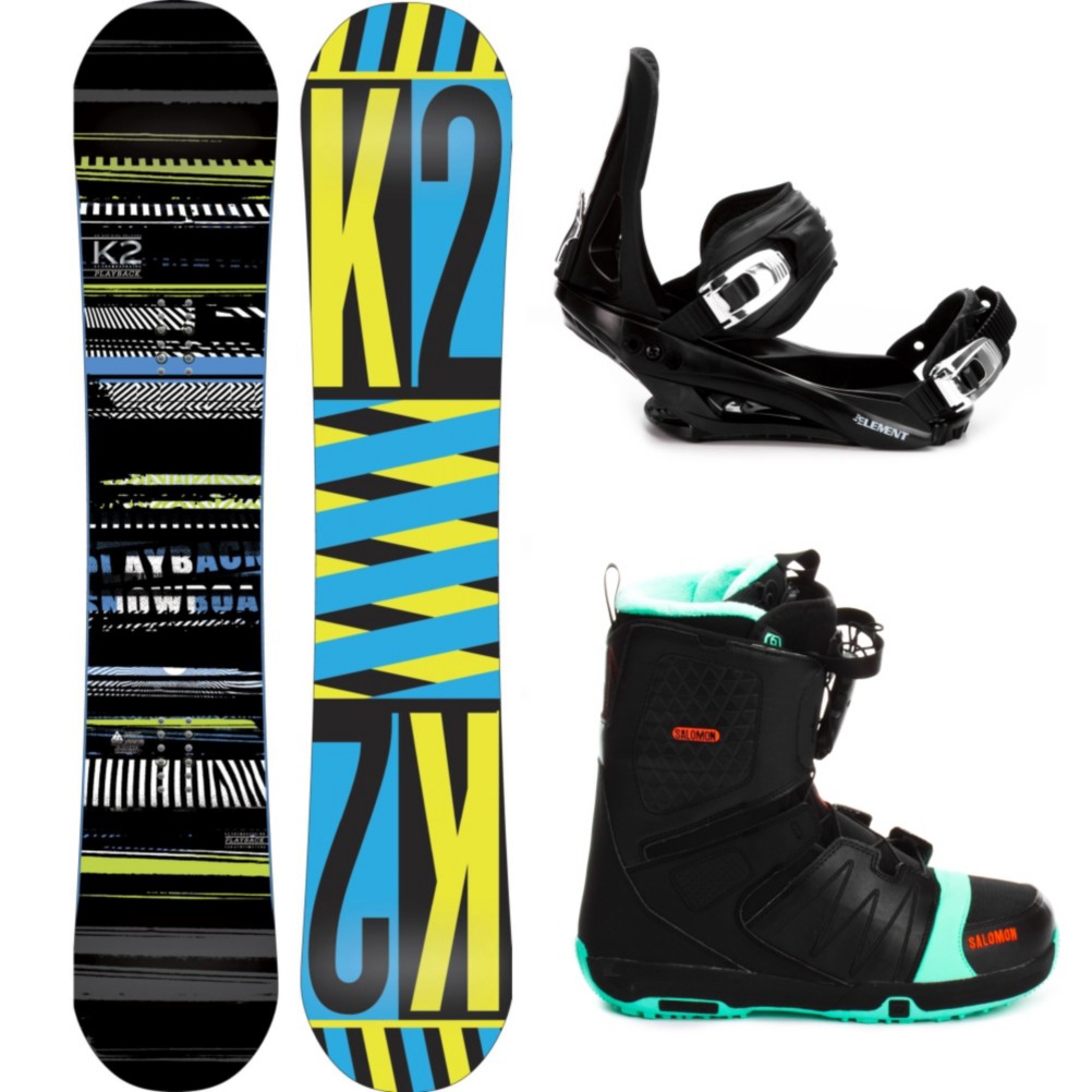 K2 Playback Complete Snowboard Package 2013, 158cm, swatch