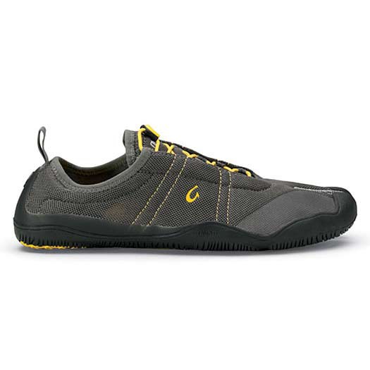 Olukai Maliko Mens Watershoes, Charcoal-Canoe, medium
