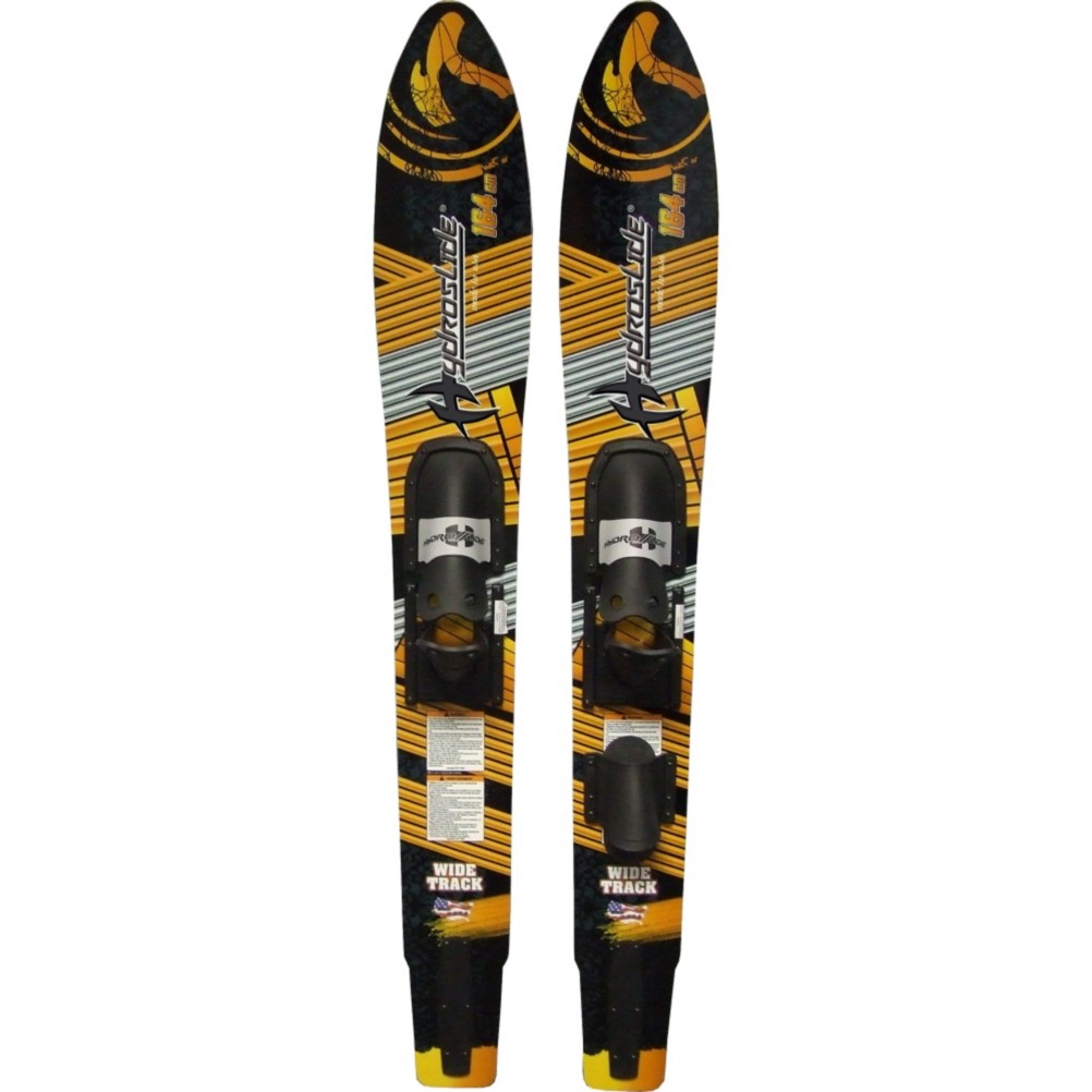 Hydroslide Wide Track Combo Water Skis With Universal Fit Slide Bindings Bindings 2013, , medium