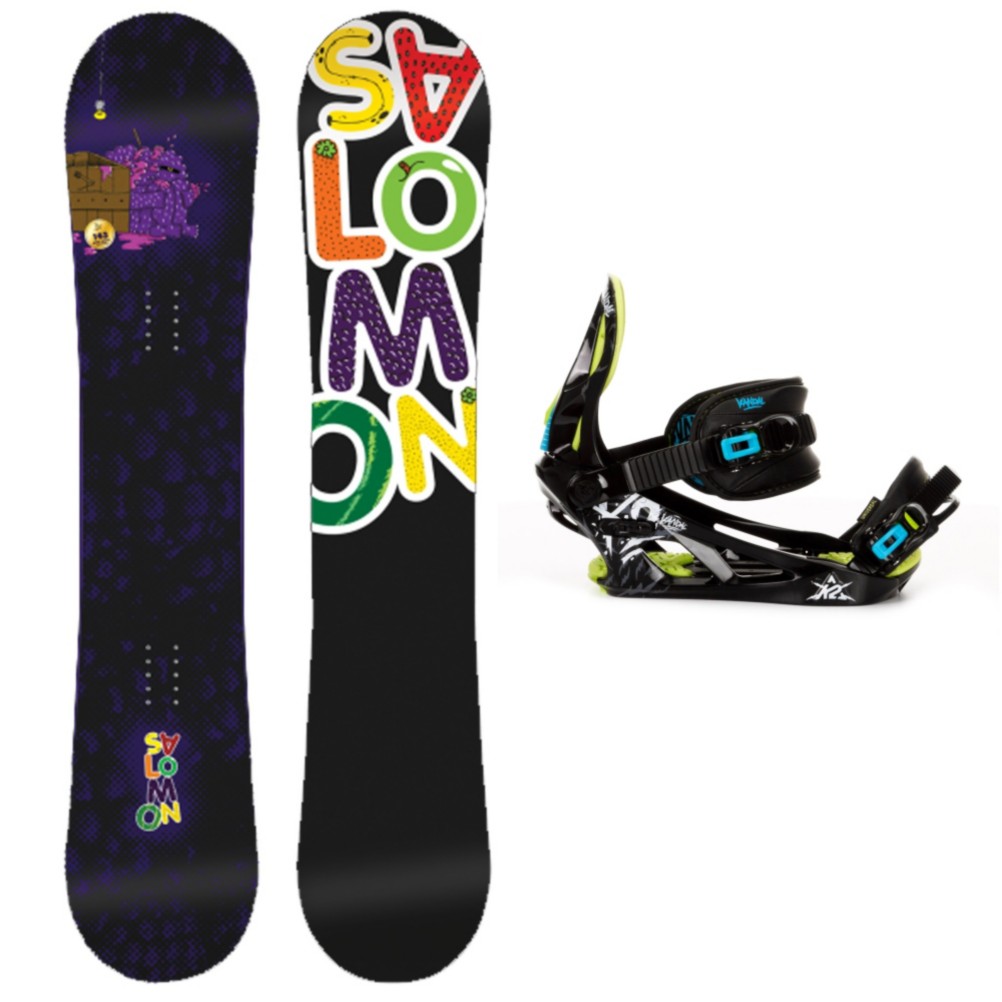 Salomon Mini Drift Rocker Kids Snowboard and Binding Package, , medium