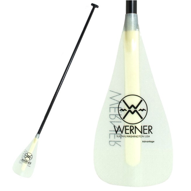 Werner Paddles Advantage 2-Piece Adjustable Stand Up Paddle 2013, Pearl, medium