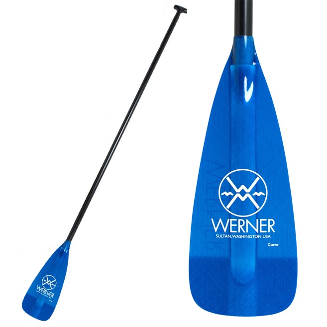 Werner Paddles Carve 2-Piece Adjustable Stand Up Paddle 2013, Blue, swatch