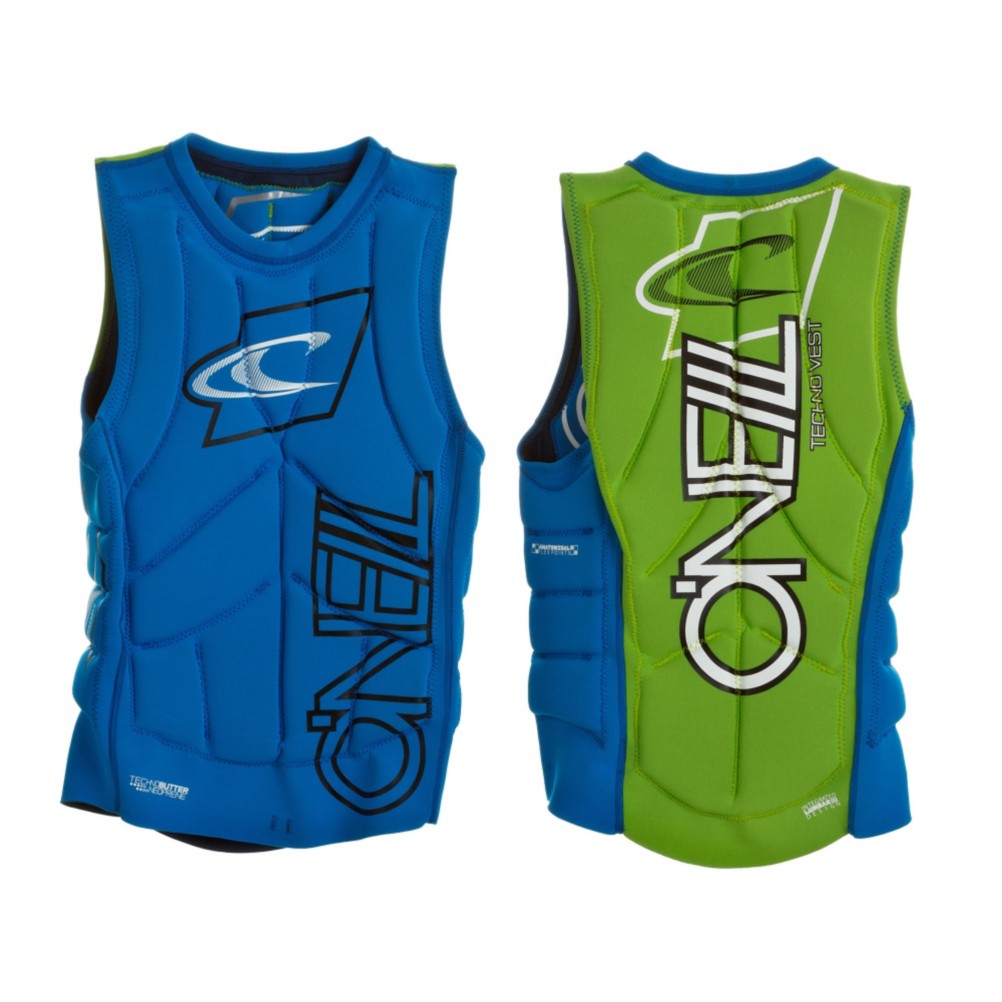 O'Neill Techno Pullover Comp Adult Life Jacket 2013, Blue-Green, medium