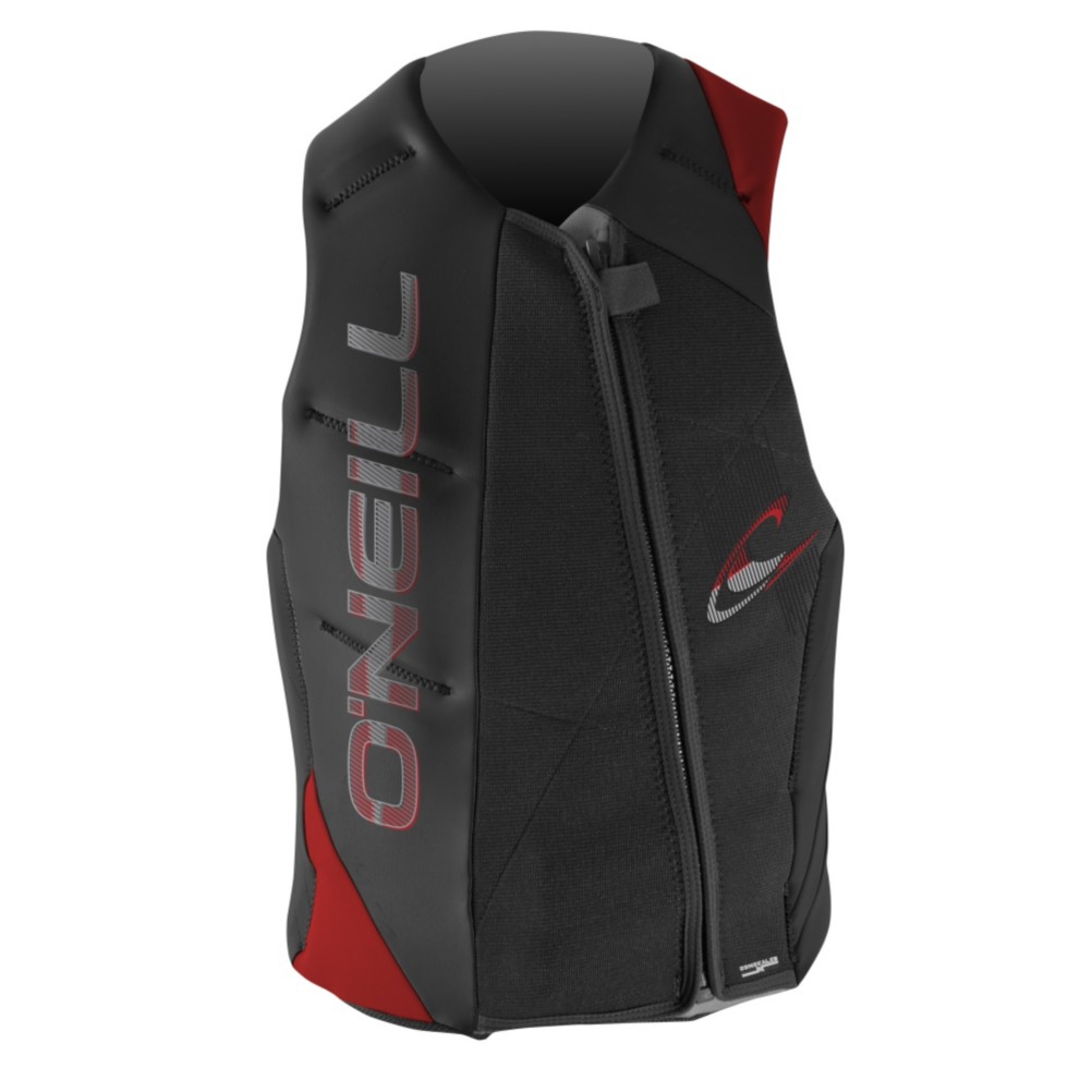 O'Neill Revenge Adult Life Jacket 2013, Black-Graphite-Red, swatch
