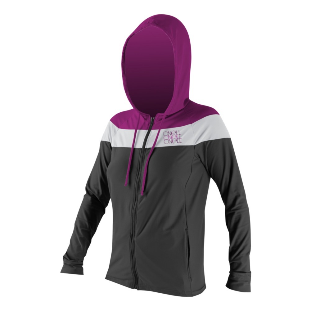 O'Neill 24/7 Tech Long Sleeve Hoodie Womens Rash Guard, , medium