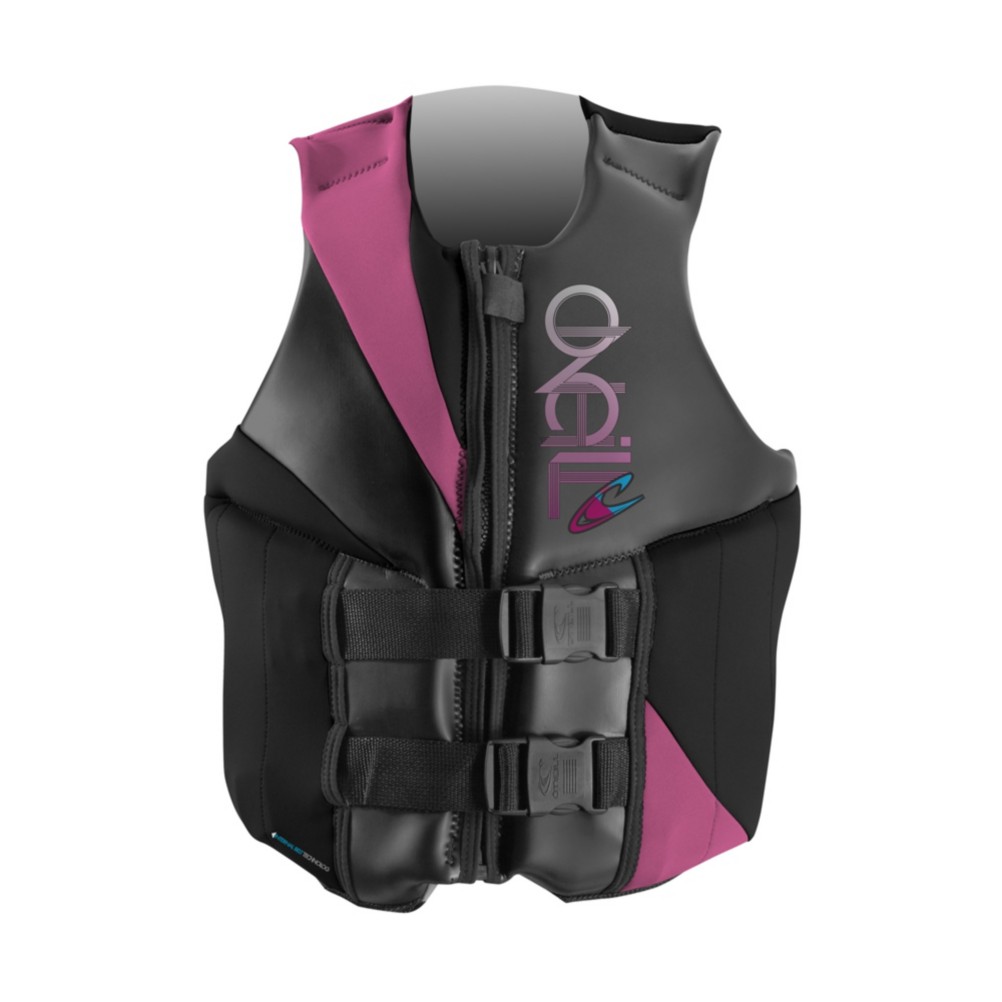O'Neill Money Womens Life Jacket 2013, Black-Petunia-Graphite, medium
