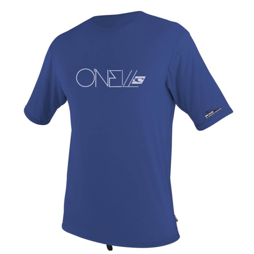 O'Neill Skins Short Sleeve Boys Rash Guard, Pacific, swatch