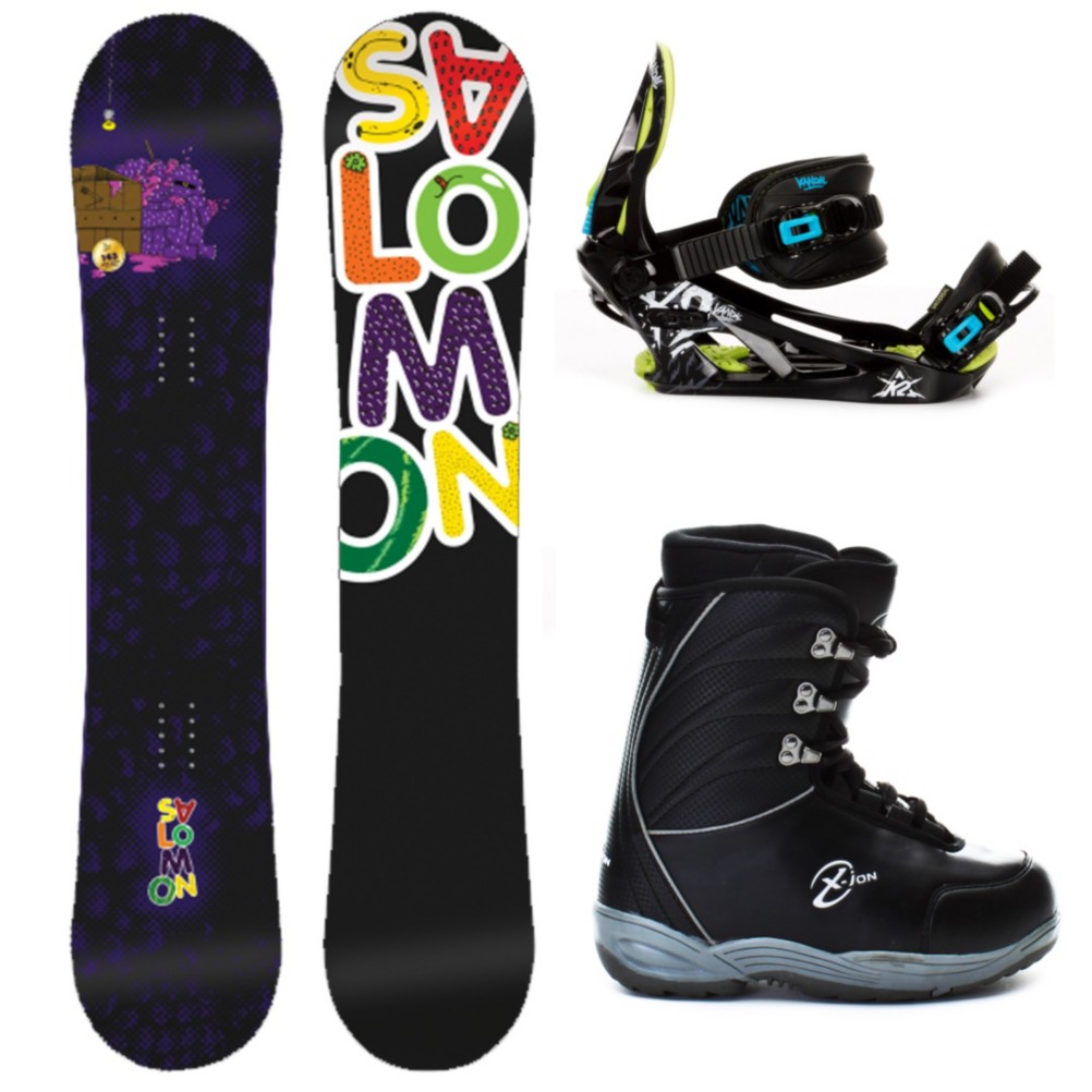 Salomon Mini Drift Rocker Kids Complete Snowboard Package 2013, , medium