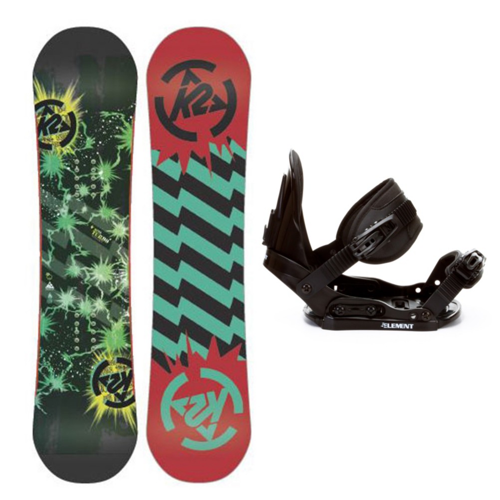 K2 Mini Turbo Kids Snowboard and Binding Package 2013, 110cm, swatch