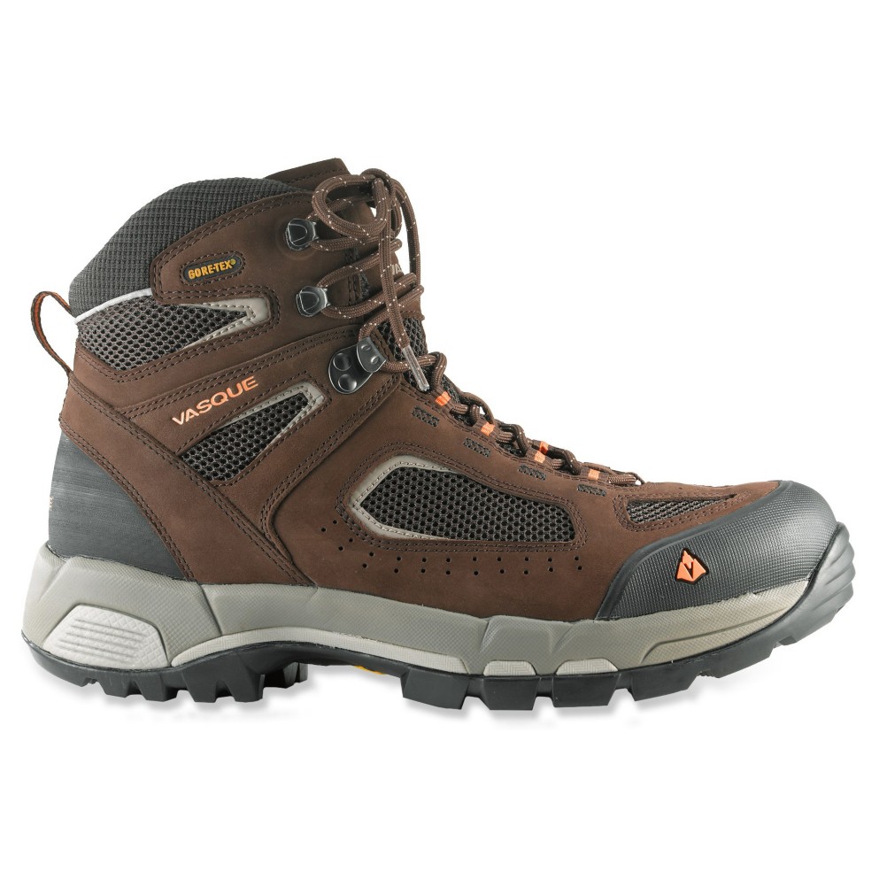Vasque Breeze 2.0 GTX Mens Hiking Boots, Slate Brown-Russet Orange, swatch