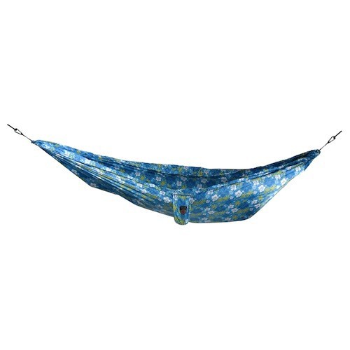 Grand Trunk Double Parachute Nylon Print Hammock 2013, Blue Hybiscus, swatch