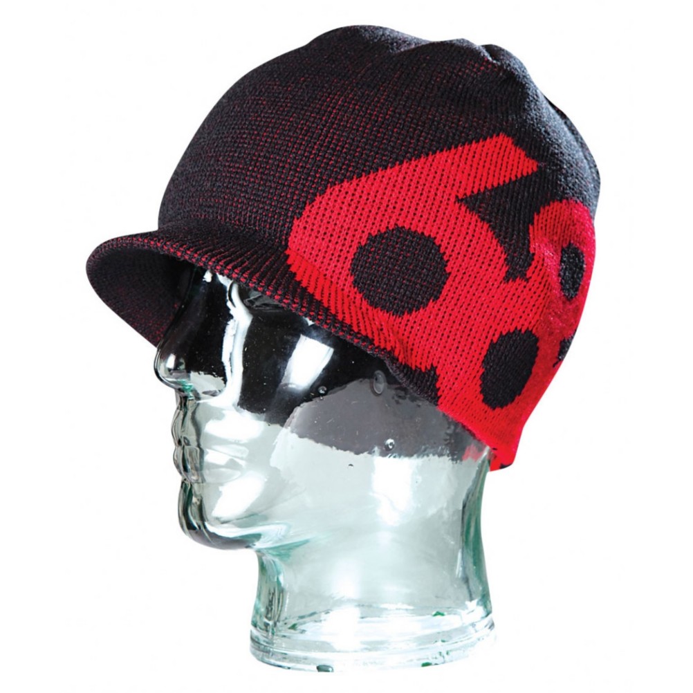 686 Icon Visor Kids Hat, Red, swatch