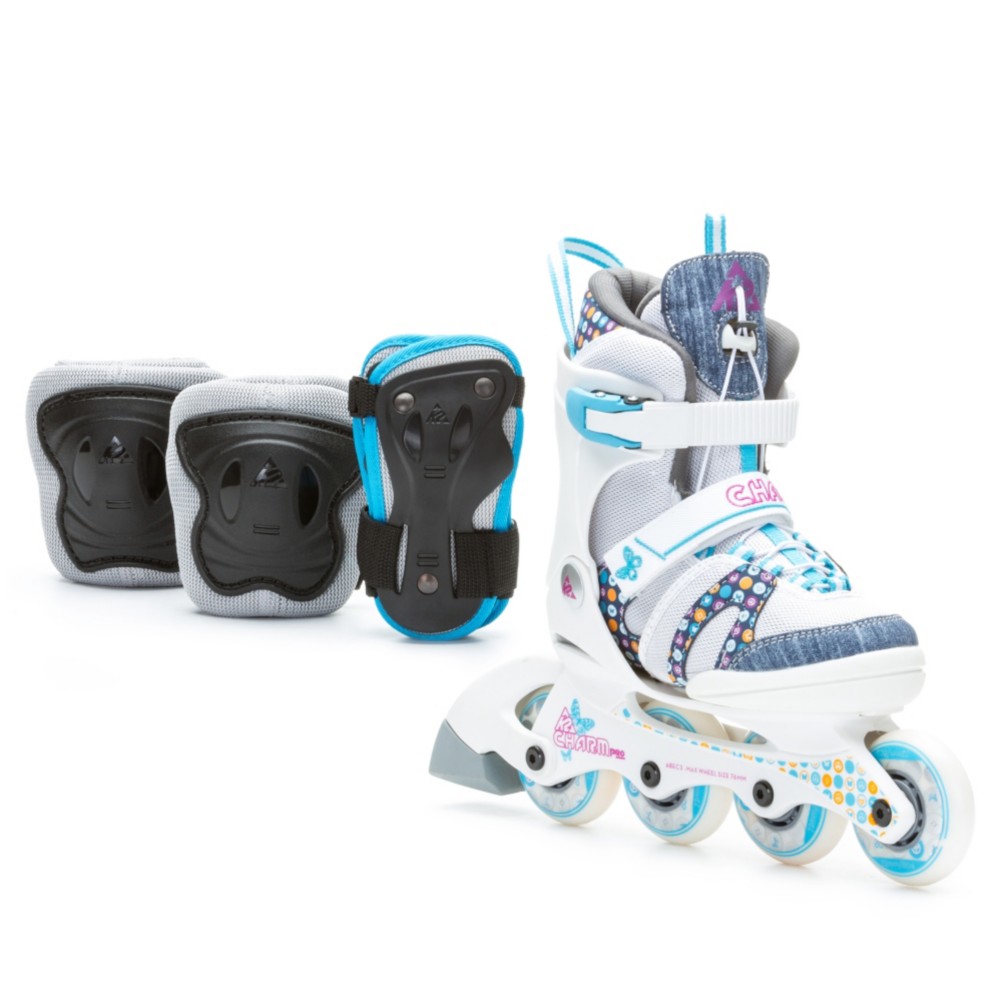 K2 Charm Pro Pack Adjustable Girls Inline Skates 2013, , medium