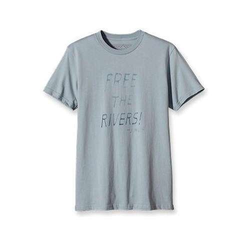 Patagonia Free The Rivers T-Shirt, Alpine Mist, medium