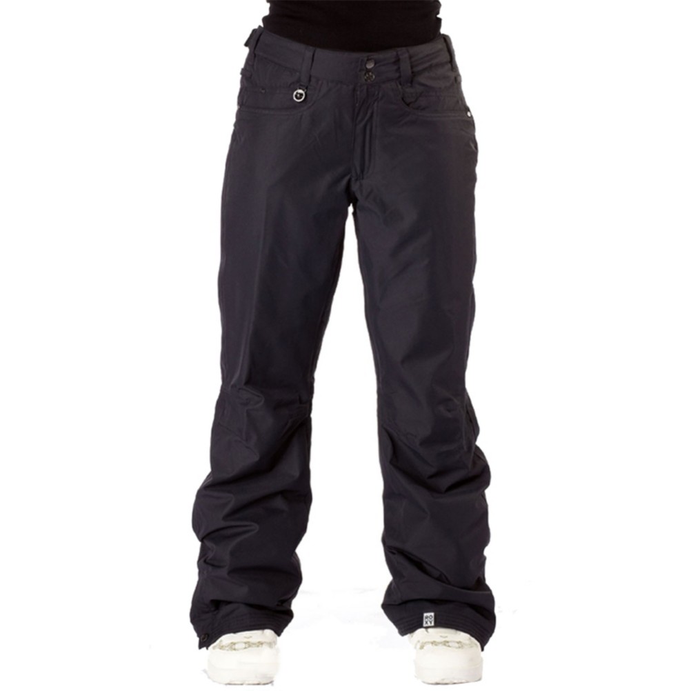 Roxy Shes The One Insulated Womens Snowboard Pants, True Black, swatch