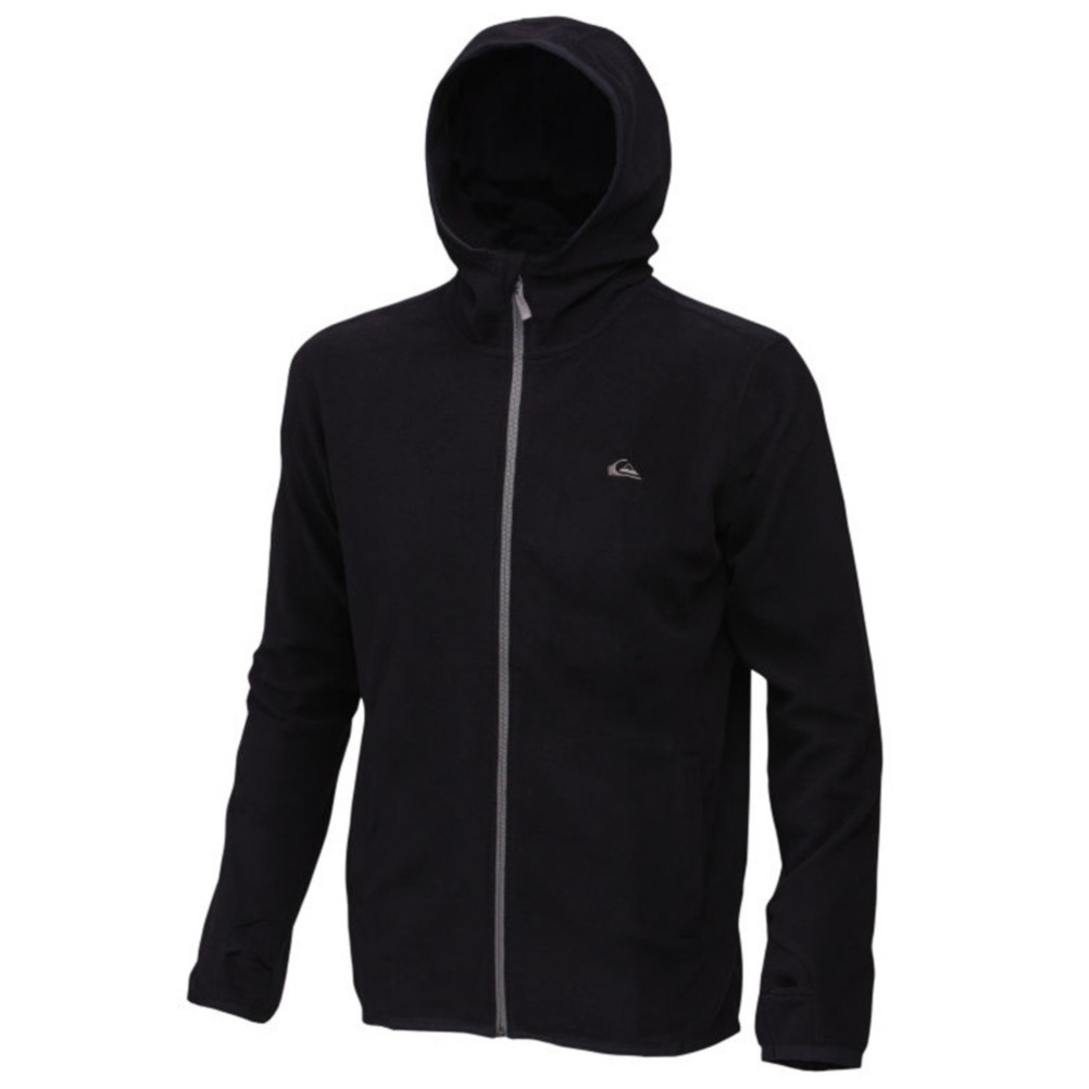 Quiksilver Aker Fleece Hoodie, Black, medium
