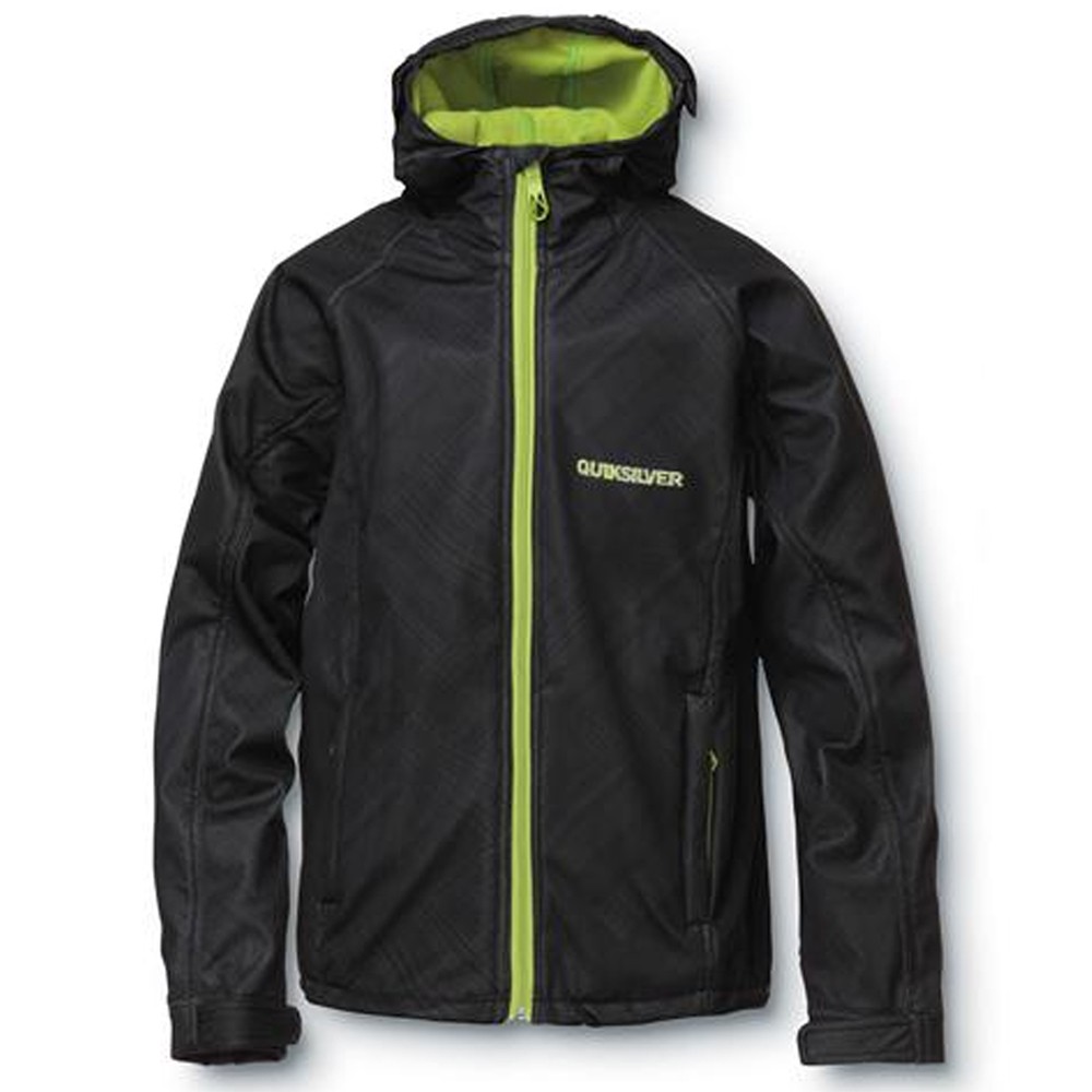 Quiksilver Villa Rica Mens Soft Shell Jacket, Black, swatch
