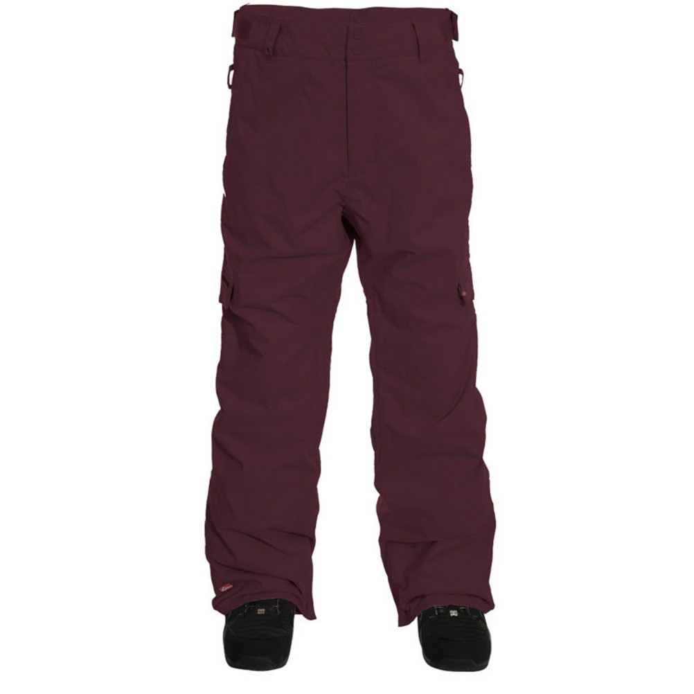 Quiksilver Drill Insulated Mens Snowboard Pants, Burgundy, medium