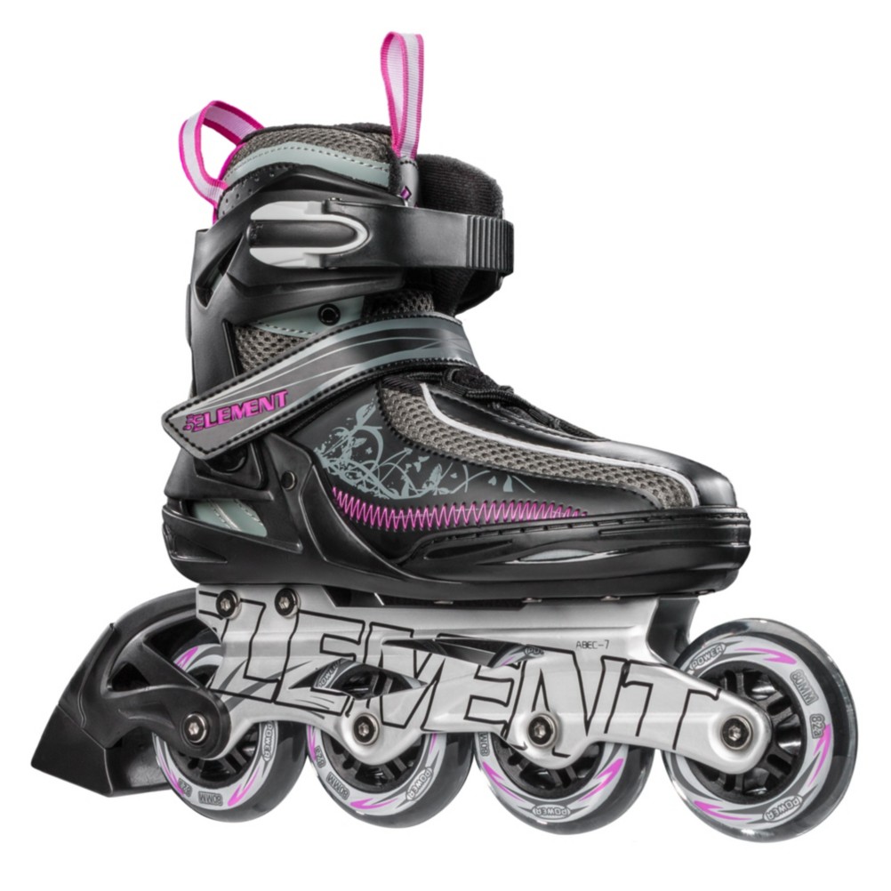 5th Element Lynx LX Womens Inline Skates, Black-Violet, 256