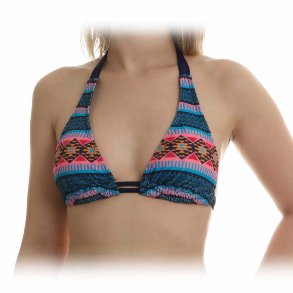 Hurley Mayan Stripe Halter Bathing Suit Top, , medium