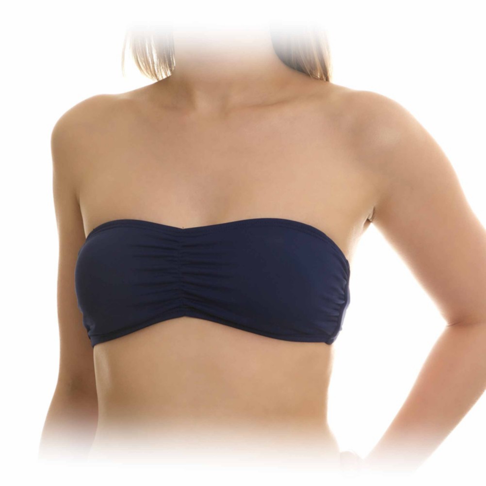 Hurley One & Only Solids Bandeau Bathing Suit Top, , medium
