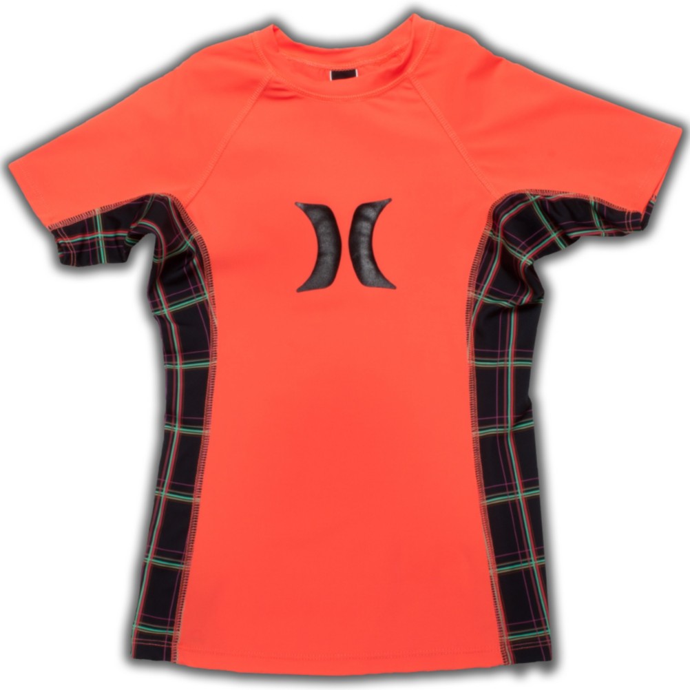Hurley One & Only Plaid Womens Rash Guard, , medium