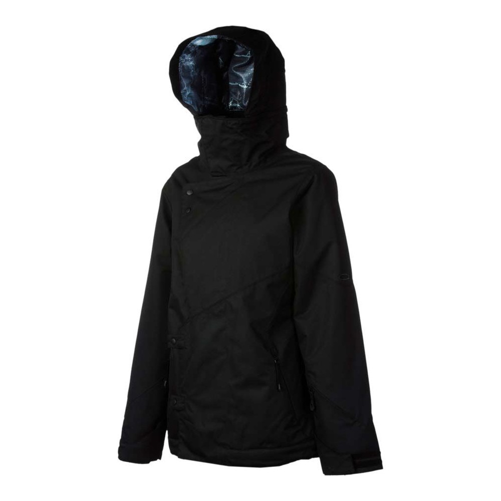 Oakley Permanente Womens Insulated Ski Jacket, Jet Black, swatch