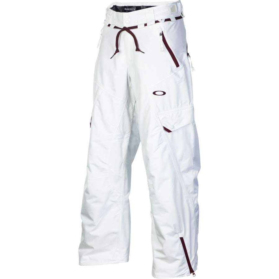 Oakley Motility Mens Ski Pants, White, swatch