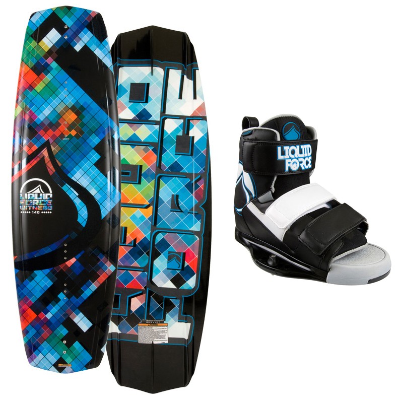 Liquid Force Witness Wakeboard With Liquid Force Domain Wakeboard Bindings 2013, 140cm, medium
