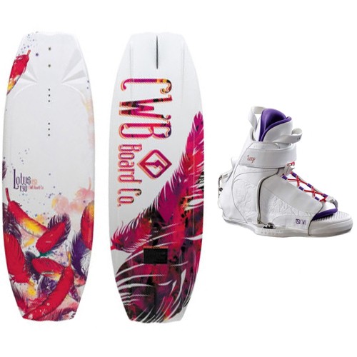 CWB Lotus Womens Wakeboard With CWB Sage Womens Wakeboard Bindings 2013, , medium